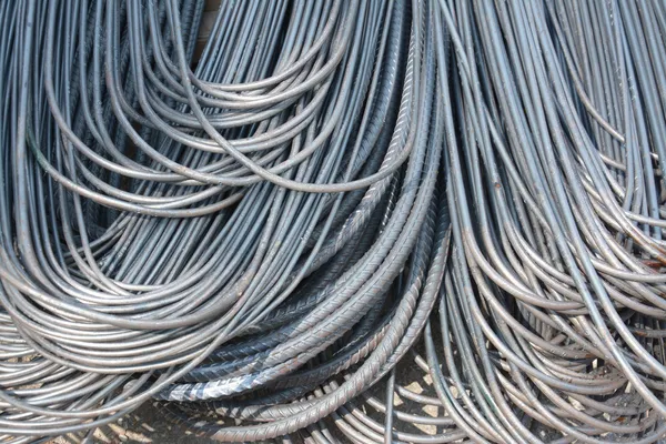 Steel rods used in construction