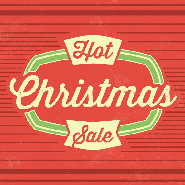 Christmas Sale Template - Hot Sale - Vintage Background