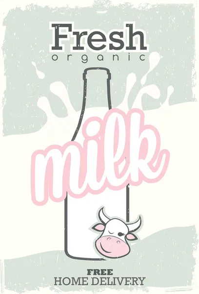 Milk label, poster