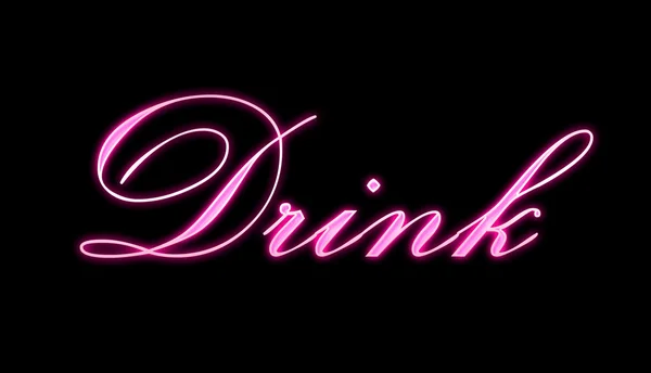 Drink pink neon