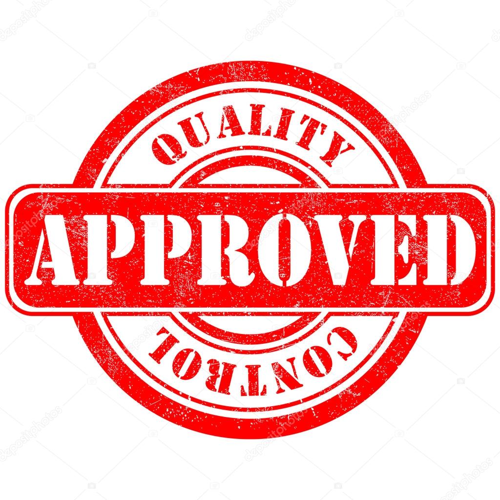 Stamp of Approved quality control — Stock Vector © MishaAbesadze #34907857