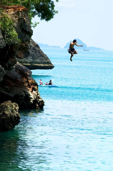 Cliff jumping