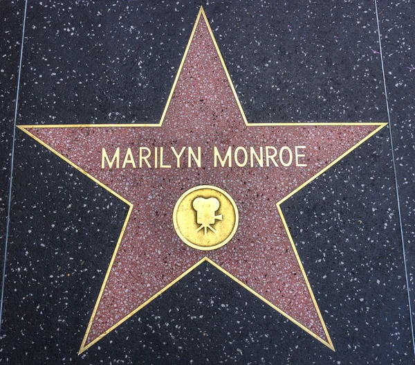 Marilyn Monroe star on the Walk of Fame
