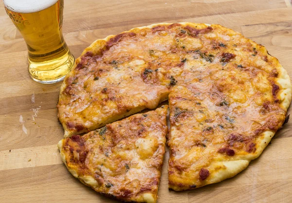 Pizza and beer