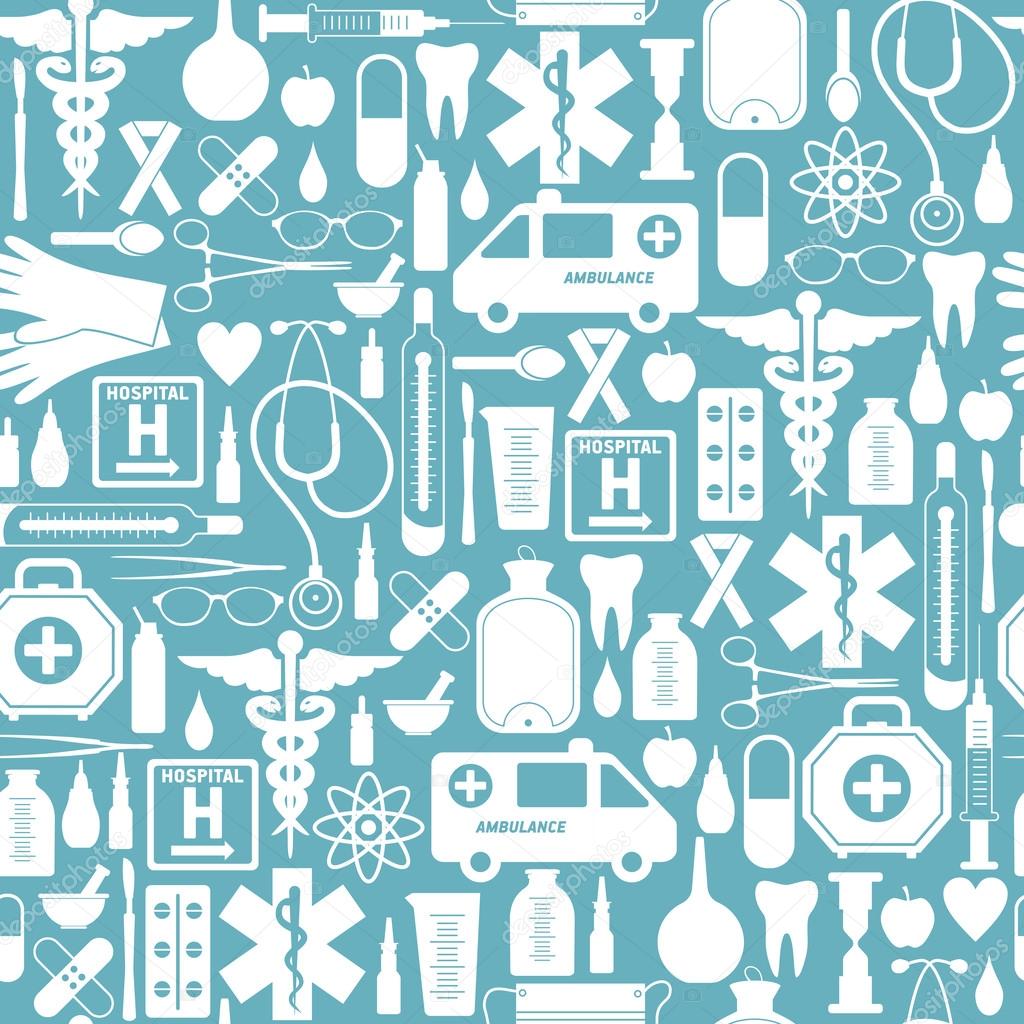 Medical seamless pattern Stock Vector olgamilagros 37123873 Medicinsk reticolo cuciture giunte smls