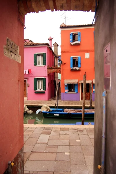 Colored houses in Burano Island