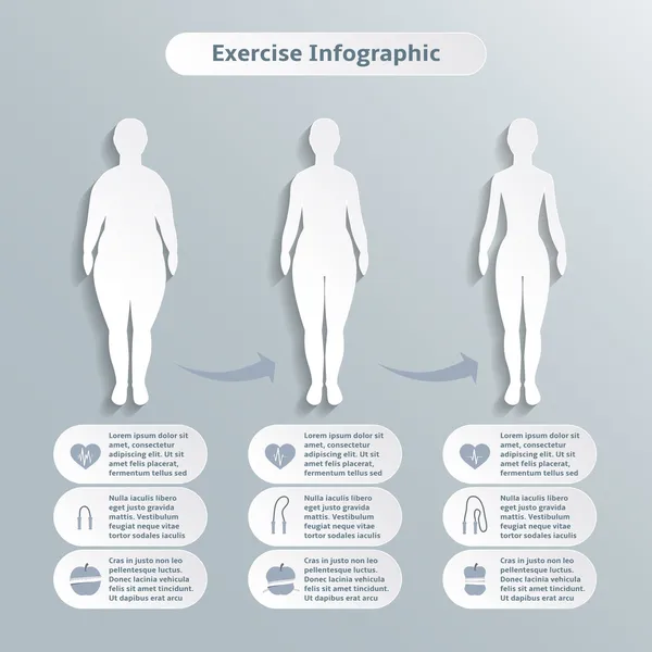 Infographic elements for women fitness