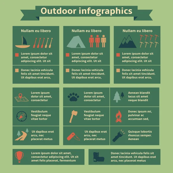 Outdoor Travel Infographic Elements