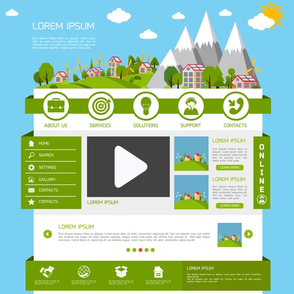 Eco website template