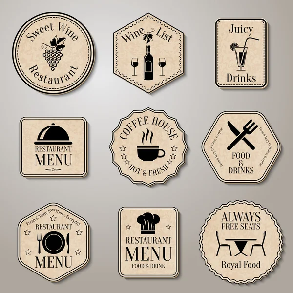 Restaurant menu labels