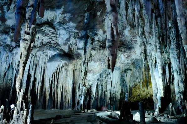 Stalactite wall in caves