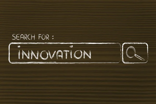 Search engine bar, seeking innovation