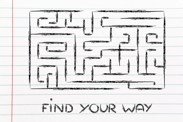 Maze metaphor design