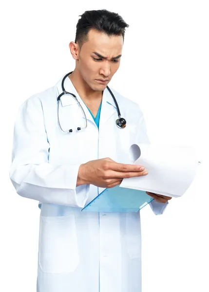 Medical student with a clipboard