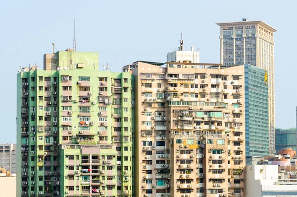 Various types of residential buildings in Macau