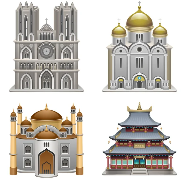 Religious buildings — Stock Vector #41500669