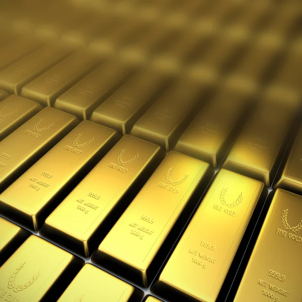 3d gold bullion