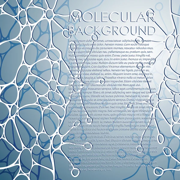 Molecular and Communication Background. Vector illustration.