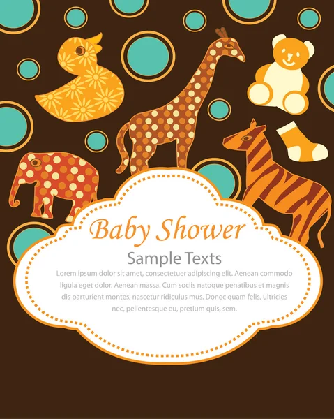 Baby Shower Invitation with Animals