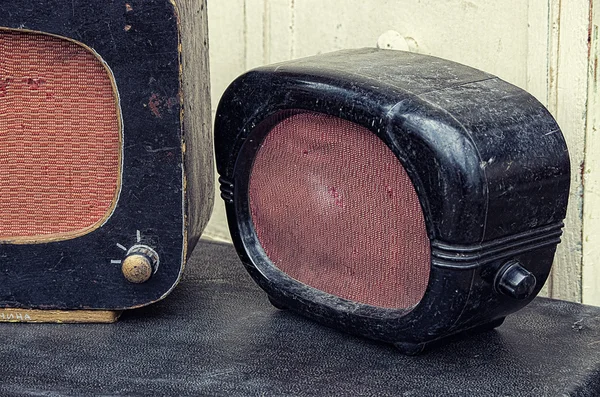 Old radios, vintage image retro style
