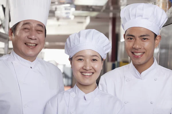 Chefs in an Industrial Kitchen