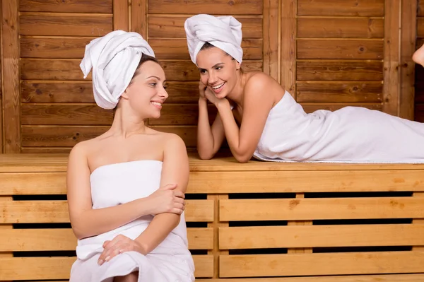 Women in sauna