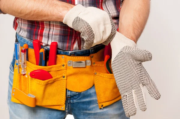 Handyman with tool belt