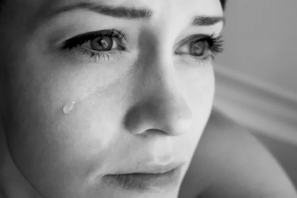 Crying woman.