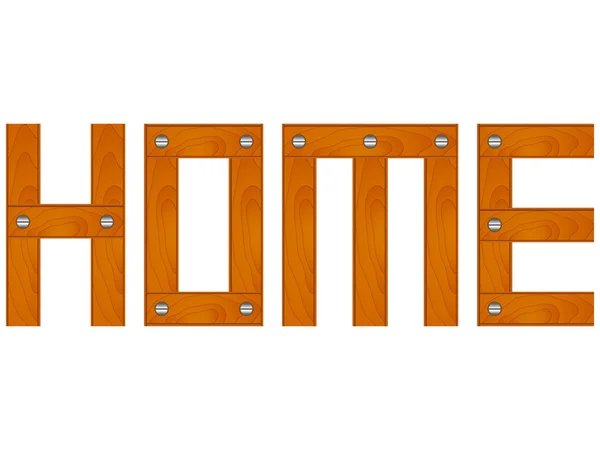 Wooden home word