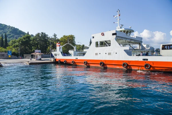 Montenegro. Ferryboat in the Bay of Kotor