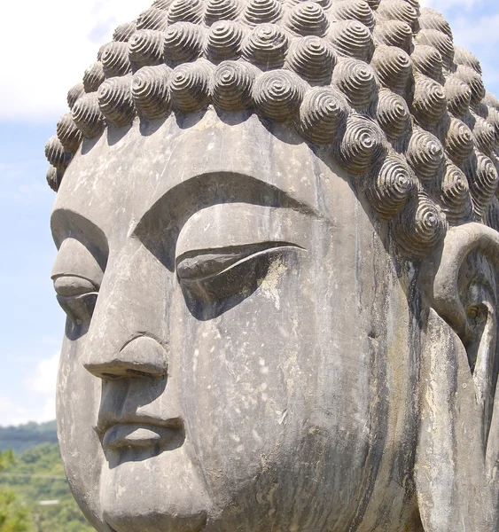 Buddha\'s face closeup