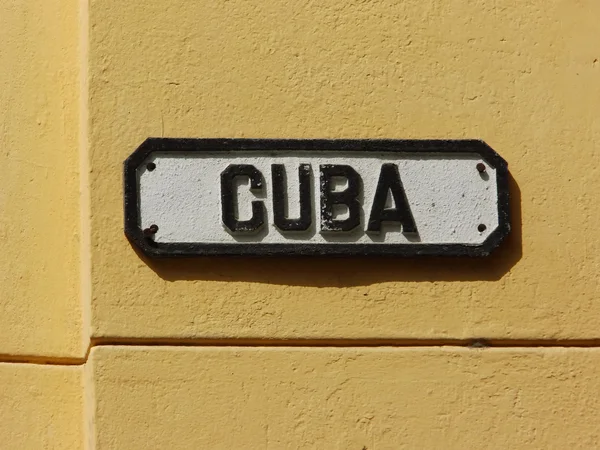 Street signs in the streets of Havana, Cuba