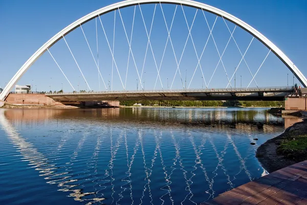 Astana - capital of Kazakhstan. Bridge over the river