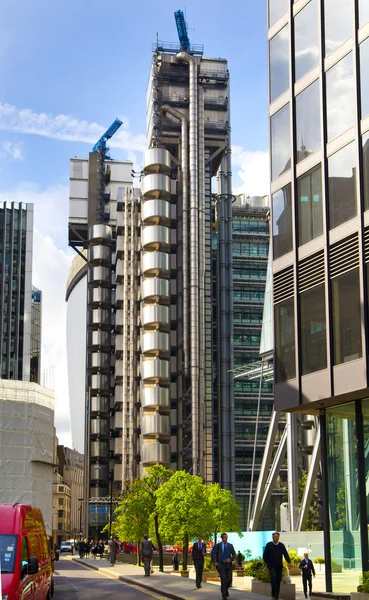 LONDON, UK - APRIL 24, 2014: Modern architecture City of London, Lloyd's bank