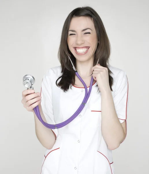 Portrait of young doctor with stethoscope