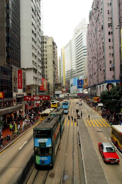 Buildings and people in Hong Kong