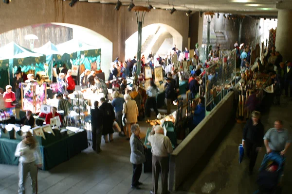 People gathering in market