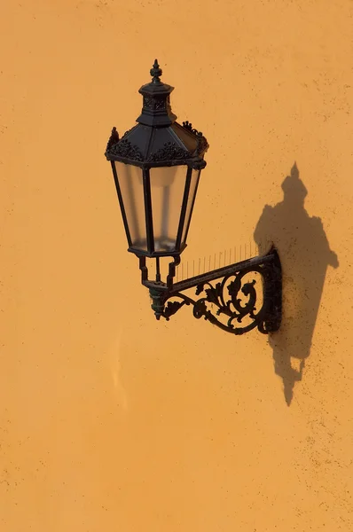 Ancient street lantern Prague