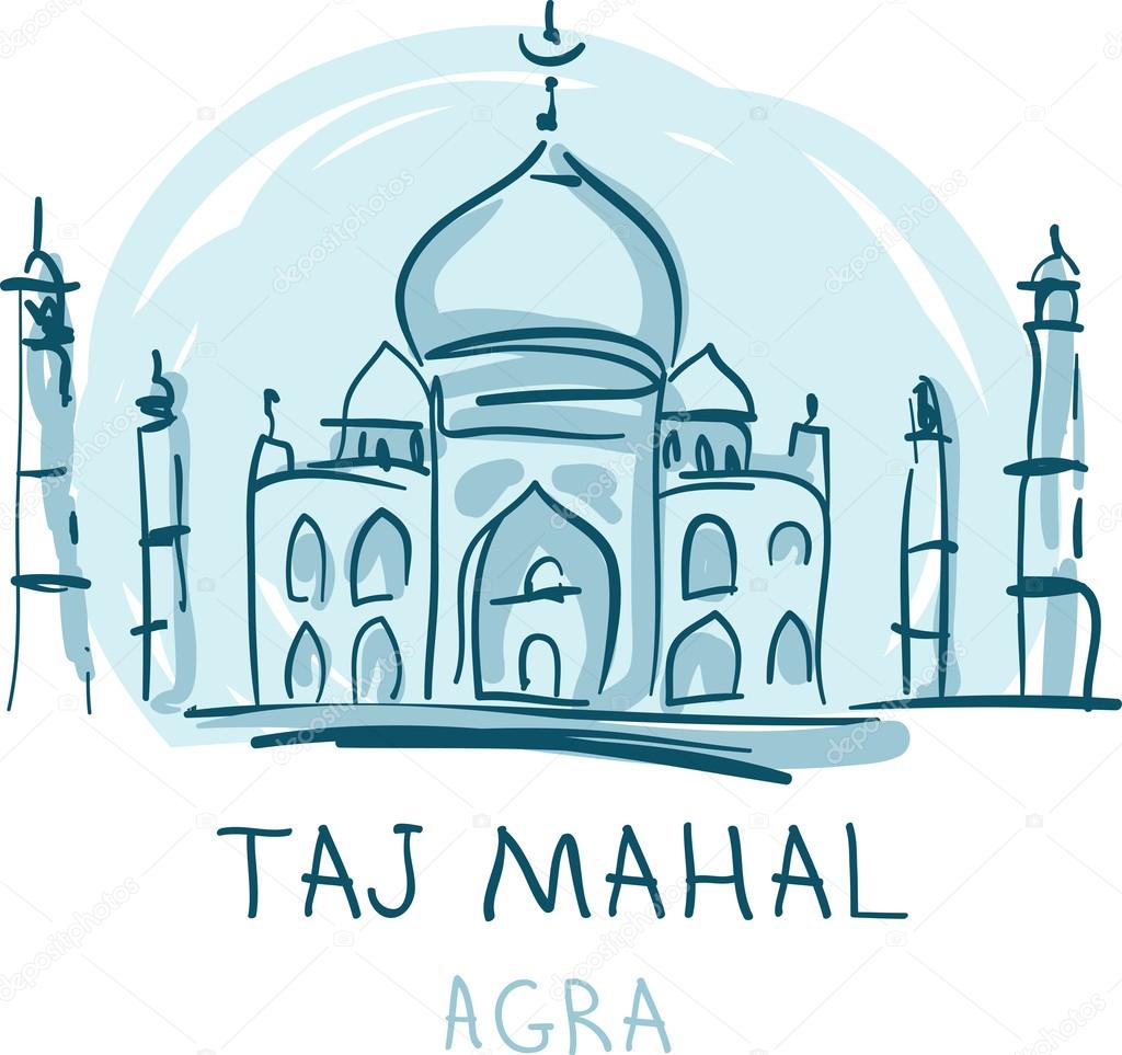 clip art taj mahal vector - photo #32