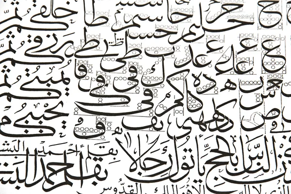 Arabic alphabet text