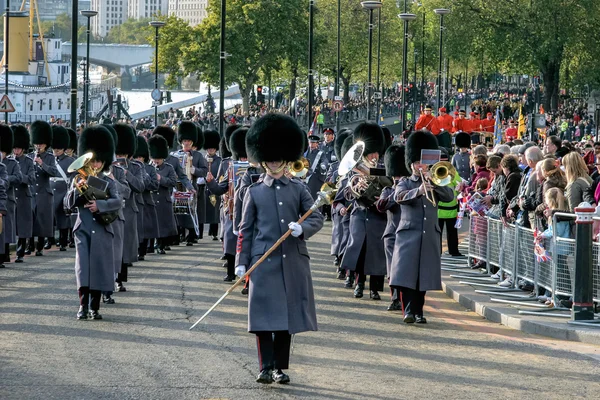 Band of the Honorable Artillery Company marching at the Lord Mayor\'s show