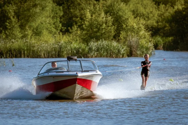 Water skiing at Wiremill Lake East Grinstead