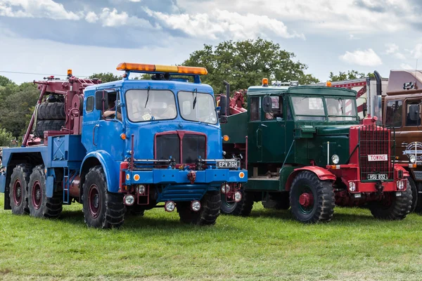 Old trucks on display at the Rudgwick Steam fair