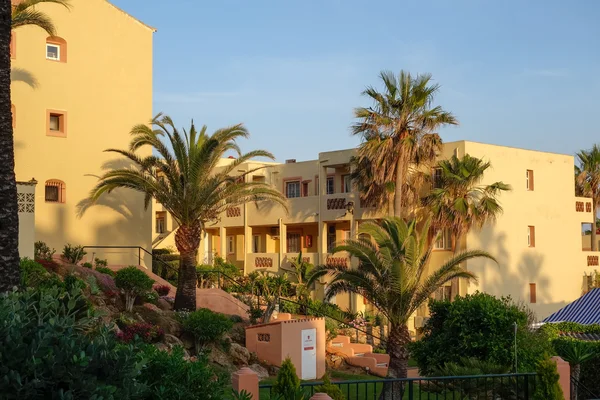 Evening sunshine at Dona Lola holiday resort Calahonda Spain