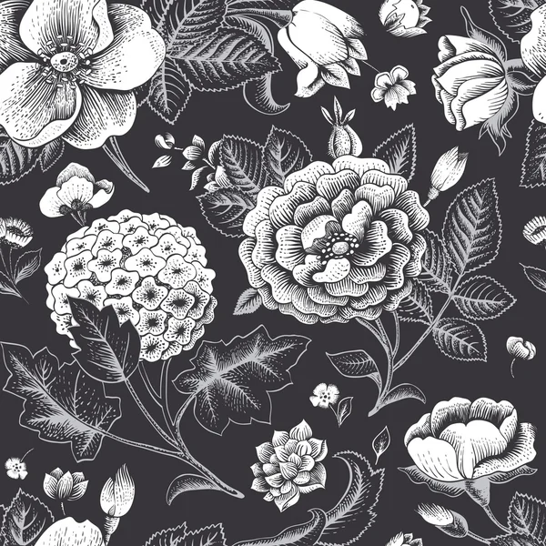 Beautiful vintage floral seamless pattern.