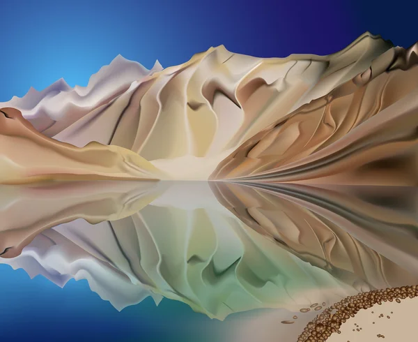 Mountain landscape reflection