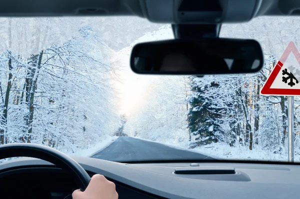 Winter driving - risk of snow and ice