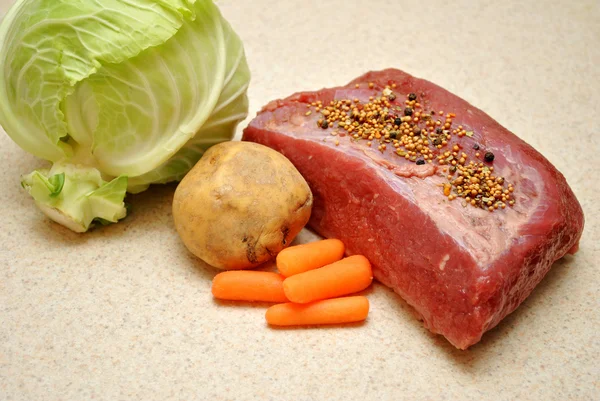 Fresh Ingredients for Corned Beef