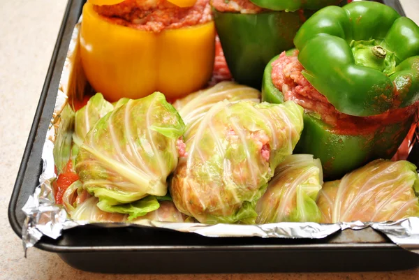 Homemade Stuffed Cabbage in a Baking Pan