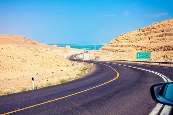 Mountain road to Dead Sea